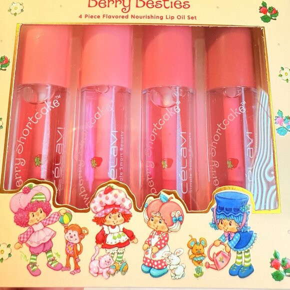 Strawberry Shortcake Celavi Lip Oil & Lip Balm 2x Pack Bundle - Picture 3 of 7